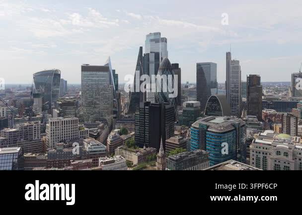 Folder Rack Tall Captivating panoramic view of London City financial district skyline ...