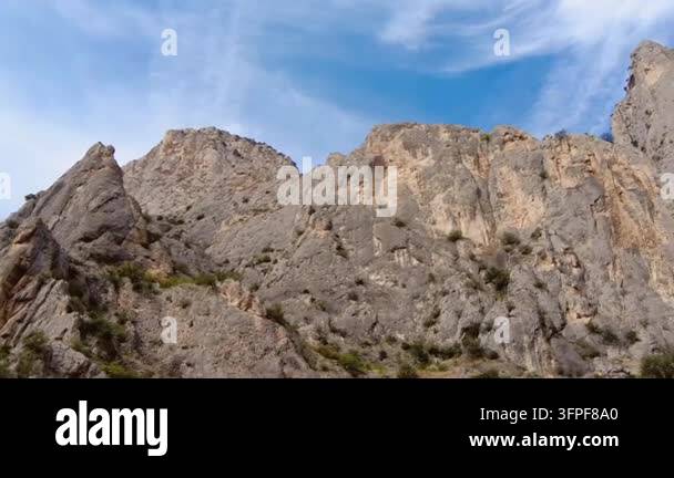Parks With Rocks Majestic Cliffs of Harmankaya Canyon Turkey.Scenic wide view of rugged ...