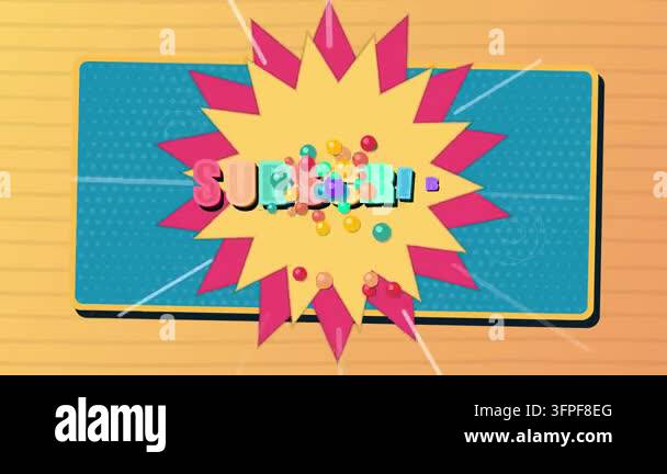 Animated Pop Art Style Notification Button With Dynamic Motion Graphics ...