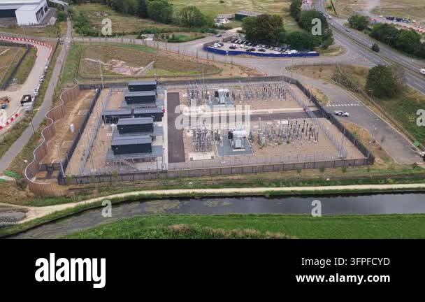 Vector Resolution Definition Overhead view of an expansive Data Center, featuring several modular ...