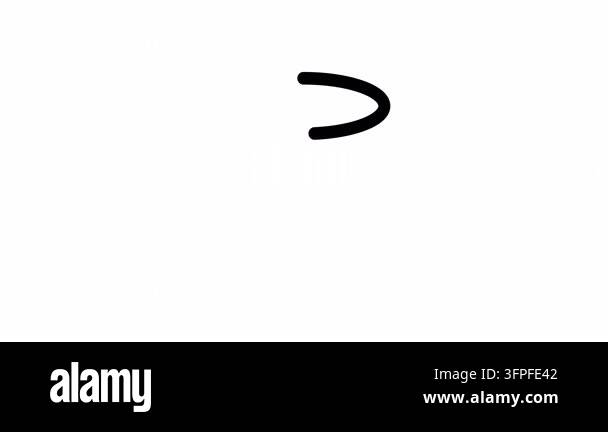 Animated drawing of a database icon on transparent background for data ...