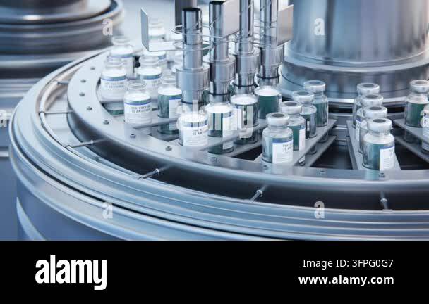 Factory for the production of medical drops or insulin or ampoules for ...