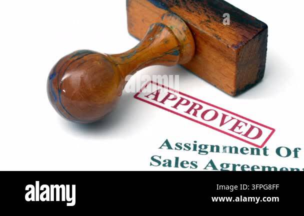 Insurance Customer Vector Assignment of sales agreement aproved Stock Video Footage - Alamy