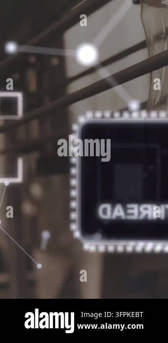 Vertical video: Overlay appearing, nodes pulsing, chip shifting, label ...