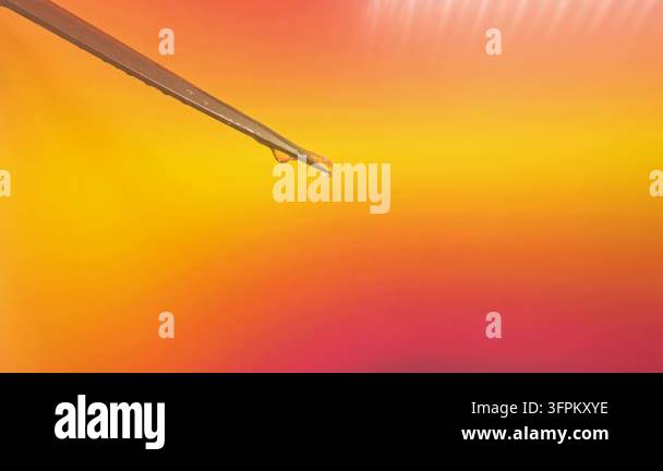 Metallic Colorful Gradient Metallic tool touching colorful gradient background with droplet Stock ...