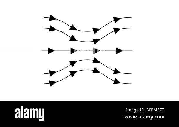 Vector Resolved The graphic presents directional flow lines converging and diverging ...