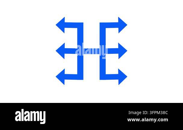 A complex geometric blueprint featuring multiple interconnected blue ...