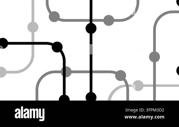 Gray Pattern Matte Seamless circuit board pattern with black and gray lines and connected ...