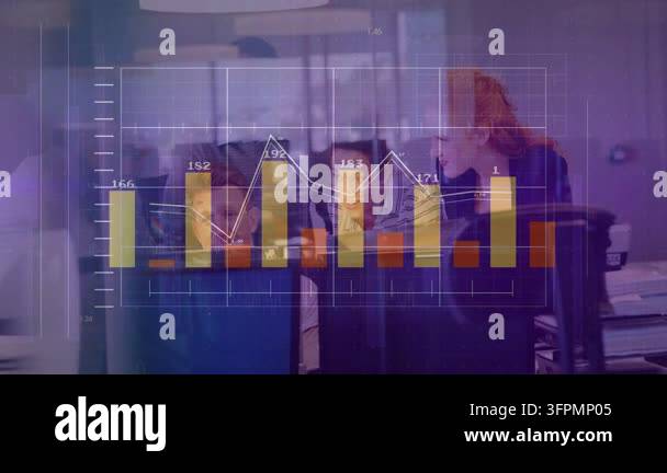 Example Interaction Table Chart overlay shifting and causing four colleagues to lean at monitors ...