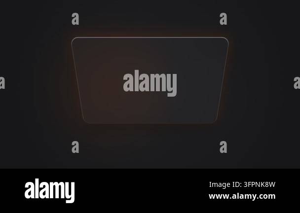 Modern laptop promotion banner with glowing orange accent, dark ...