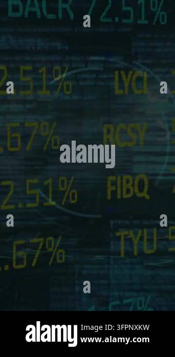 Animation of rotating safe lock with countdown and data processing on ...