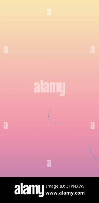 Digital animation of multiple throbber icons floating against pink ...