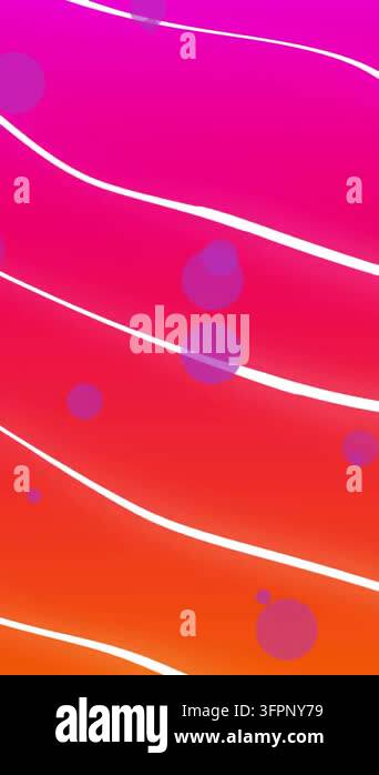 Abstract geometric shapes and lines animation over vibrant gradient ...