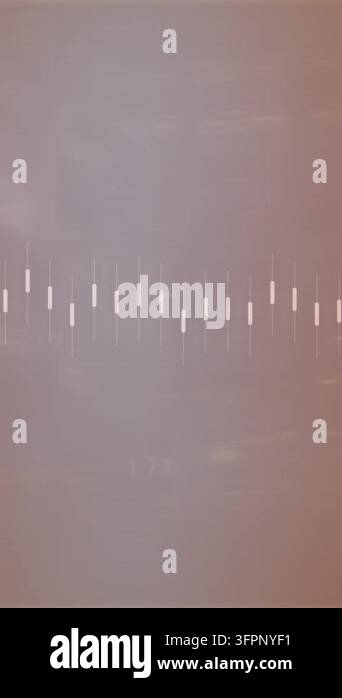 Animation of changing numbers and data processing against blue light ...