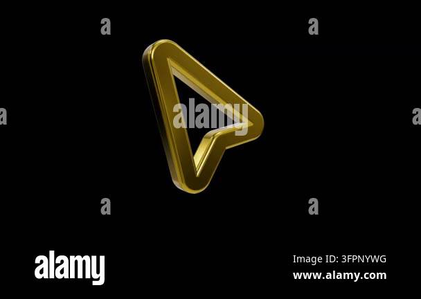 Mouse Click Background Pattern Glossy 3D gold computer mouse arrow cursor Stock Video Footage - Alamy