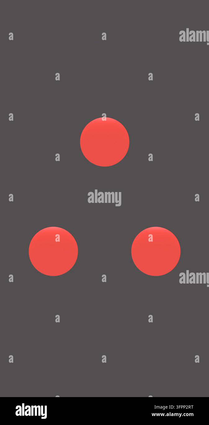 Gray Pattern Matte Creative Arrangement of Circles in Warm Colors on a Gray Background ...