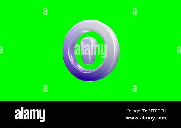 A glossy 3D rendered keyhole icon featuring a smooth violet gradient ...