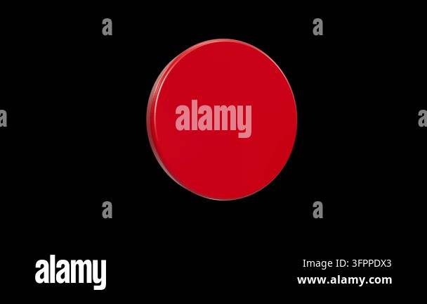 This 3D icon represents a warning or alert status. The high contrast ...