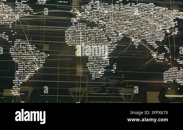 Animating large world map display in lobby, receiving live feed and ...