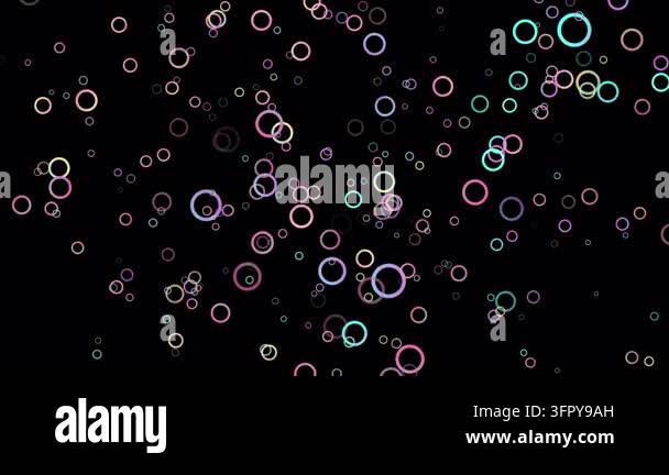 Holographic rings geometric abstract tech background. Seamless looping ...
