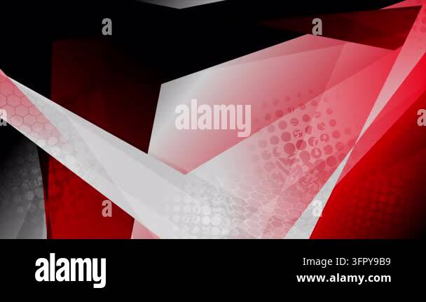 Red and black striped abstract background with halftones. Seamless ...