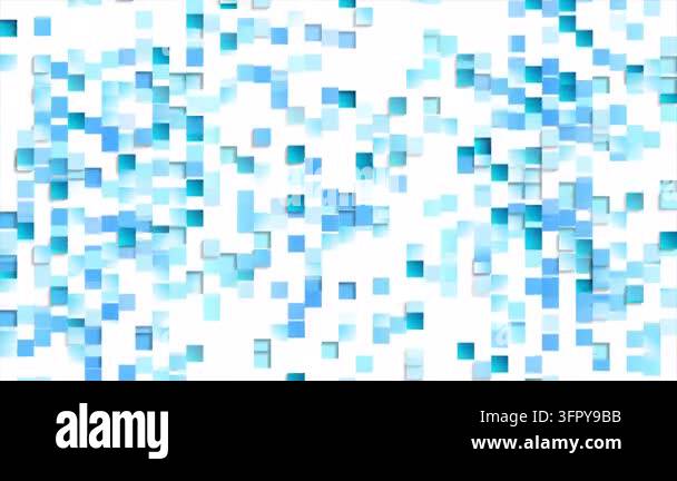 Abstract tech background with blue glossy mosaic squares pattern ...