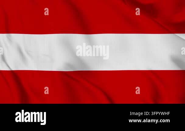 Comp Animated Background Austria flag waving fabric background. 3D animation Stock Video Footage ...