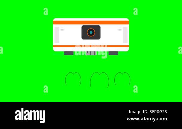 Autonomous Laser Weeding Module Precision Agritech Vector Animation ...