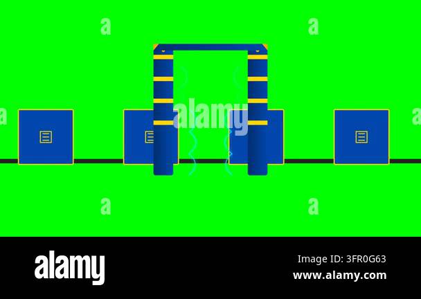 Industrial RFID Gate Scanner with Automated Cargo Tracking and ...