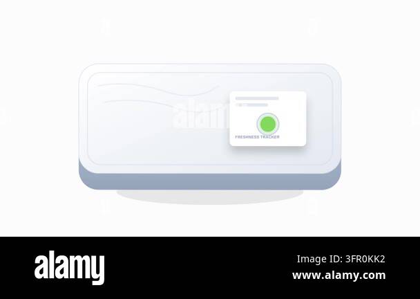 Smart Food Freshness Sensor Label Icon with Green to Yellow Color ...