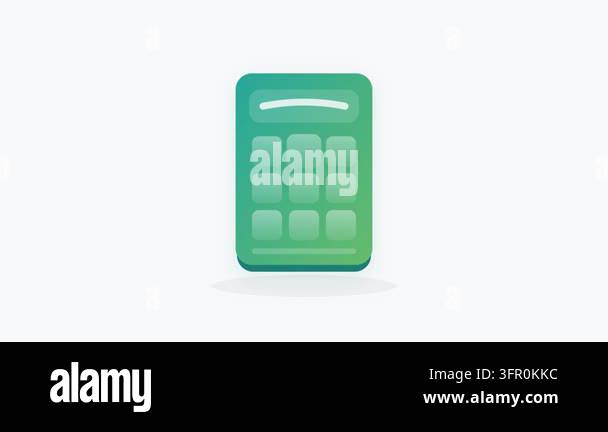 Accessible Large-Button Telephone Icon with Sequential Teal-Green Glow ...