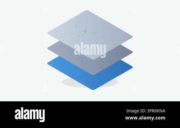 Isometric Desalination Filter Membrane Icon with Water Purification ...