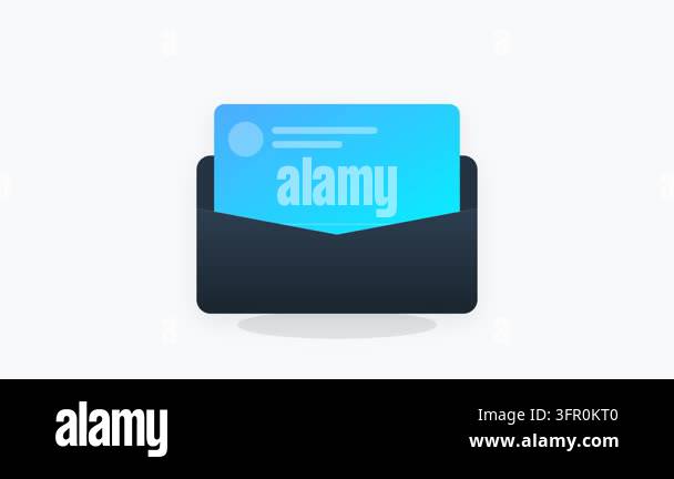 Blue Gradient Digital ID Card Icon Sliding Out of Wallet with Glowing ...