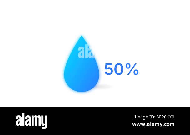 Humidity Sensor Icon with Rising Percentage and Glowing Droplet Stock ...