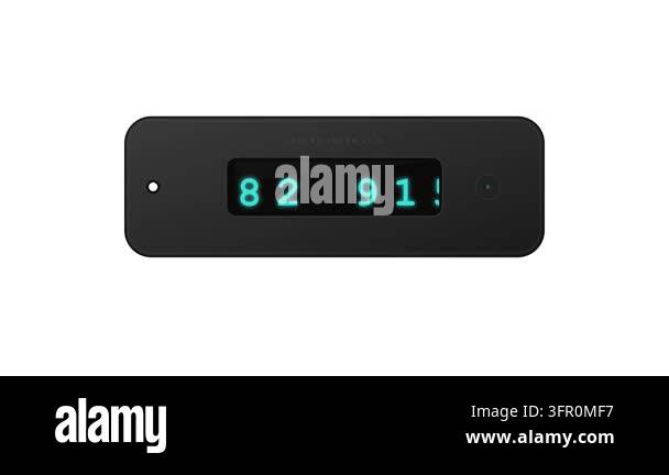 Hardware Authentication Token with Rolling Turquoise Digital Security ...