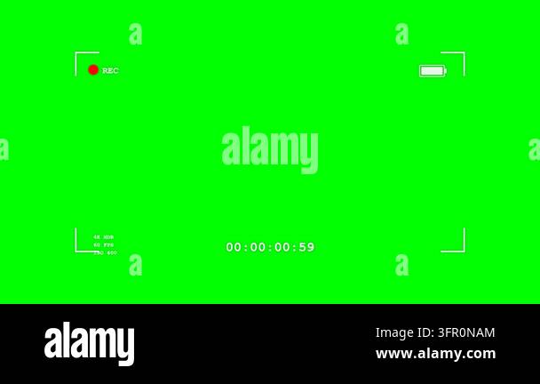 Screen Recorder Vector Digital Video Recording Interface with Pulsing Indicator and Timecode ...