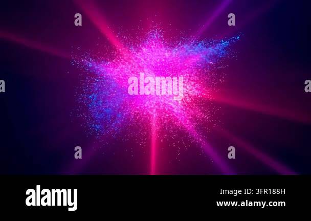 Abstract colorful light patterns glowing in dark background Stock Video ...