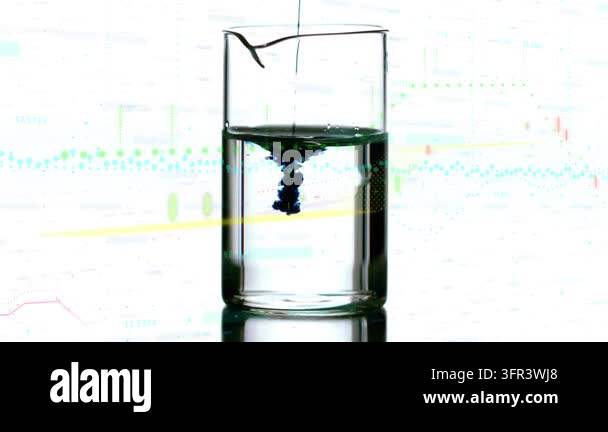 Animation of dna strand and neon interference. Science chemical ...