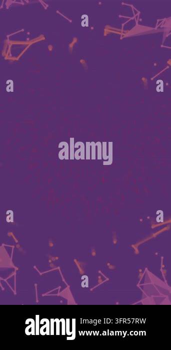 Animation of shapes moving over fireworks. Technology, science and ...