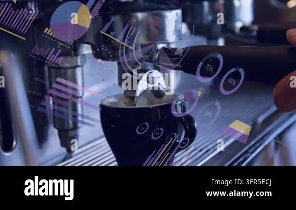 Overlay Html Over Video Barista hand starting extraction, adjusting portafilter, monitoring ...