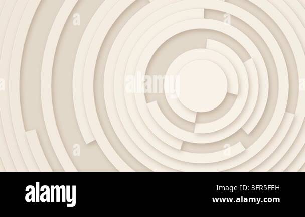 Creamy beige concentric layers form a complex rotating mechanical ...
