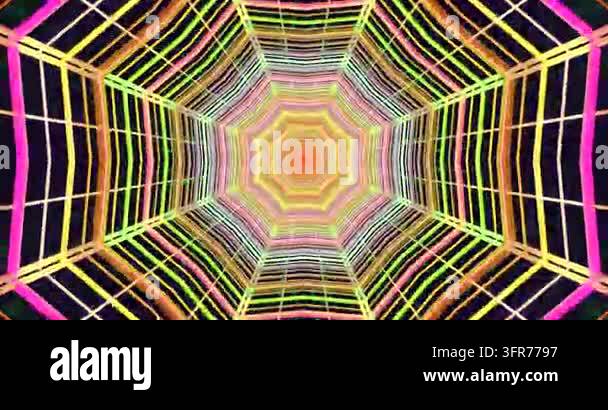 Colorful abstract pattern resembling spider web Stock Video Footage - Alamy