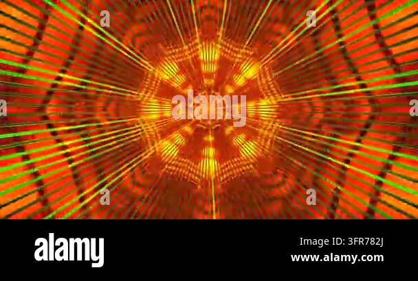 Abstract pattern radiating bright orange and yellow lines Stock Video ...