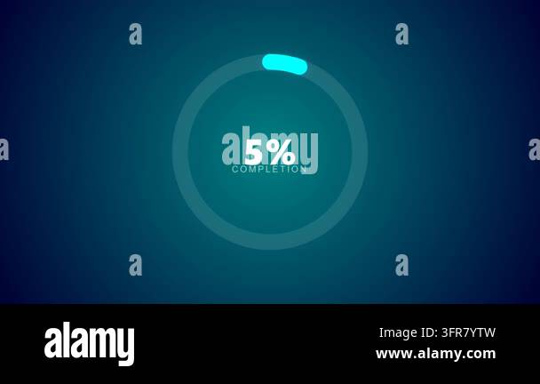 Circular Data Visualization Donut Chart Filling Clockwise with ...