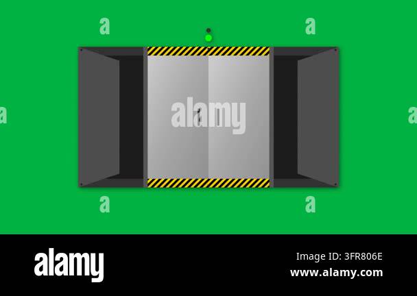 Industrial Mine Ventilation Air Door Sequential Pressure Lock Technical ...