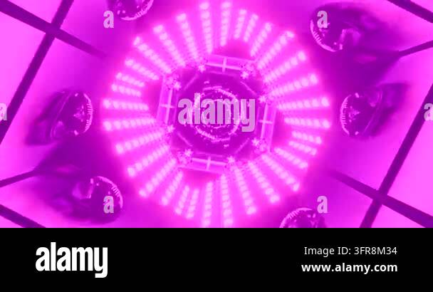 Colorful lights creating circular pattern in purple Stock Video Footage ...