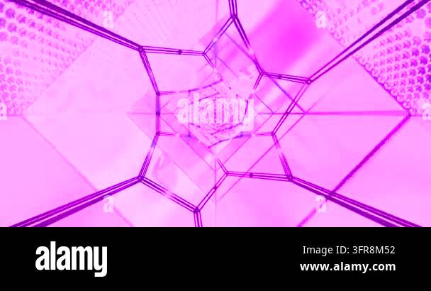 Abstract geometric shapes forming vibrant purple pattern Stock Video ...