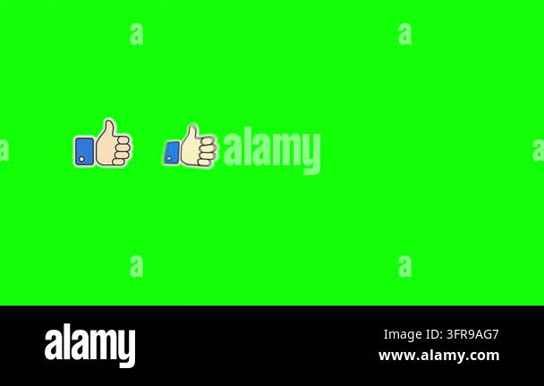 Multiple thumbs up icons appear one by one to form a visual like rating ...