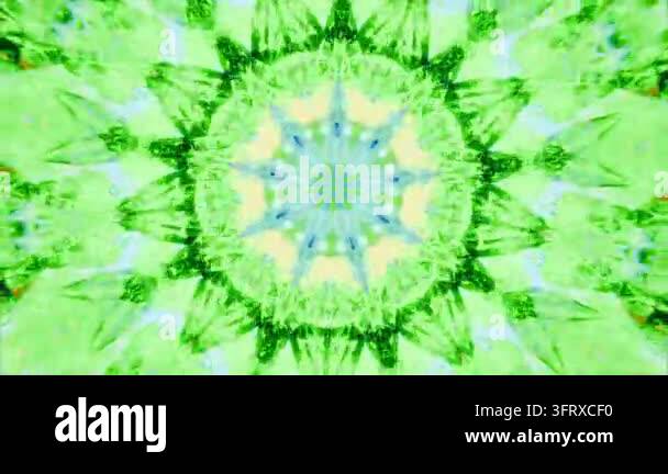 Pulsing radial mandala starting from central core, evolving in ...