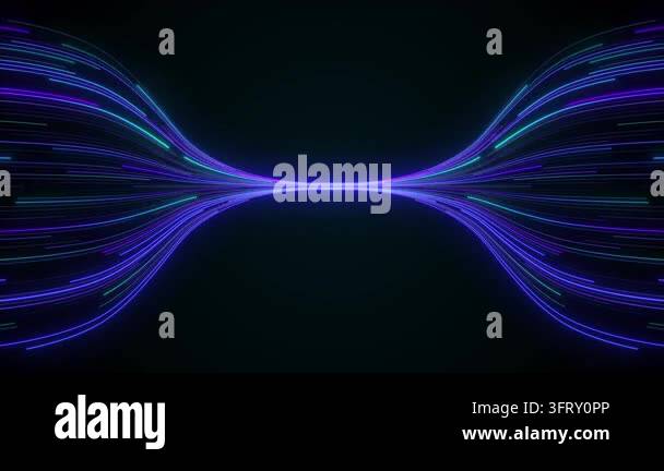 Abstract glowing data lines flowing, Technology concept for data ...